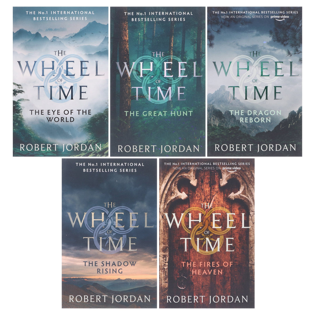 The Wheel of Time by Robert Jordan: Books 1-5 Collection Set - Fiction - Paperback