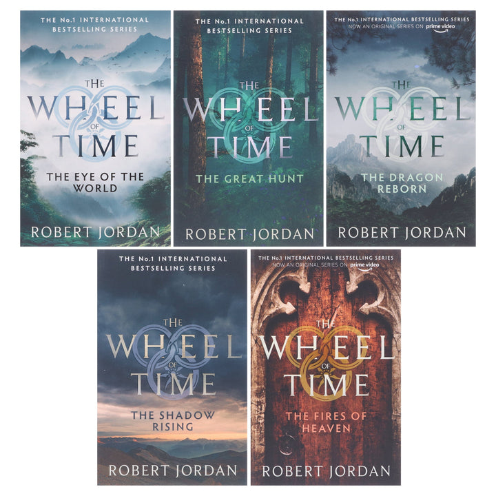 The Wheel of Time by Robert Jordan: Books 1-5 Collection Set - Fiction - Paperback