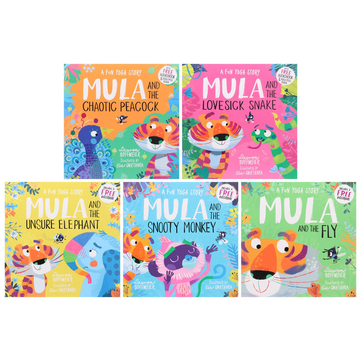 Mula and the Fly Animal Fun Yoga Stories 5 Picture Books Collection Set - Ages 3-6 - Paperback
