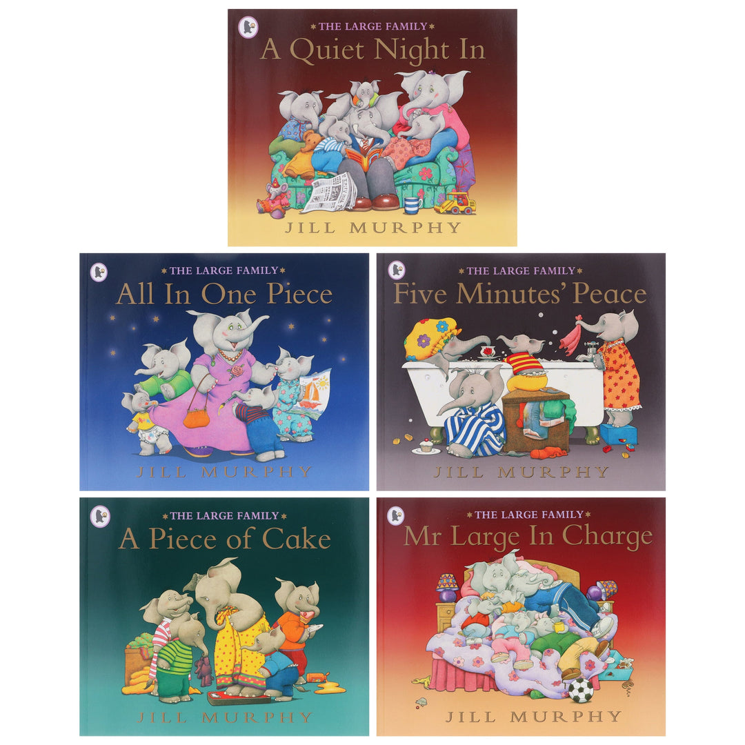 Large Family Series By Jill Murphy 5 Picture Books Collection Set - Ages 3+ - Paperback 5-7 Walker Books Ltd