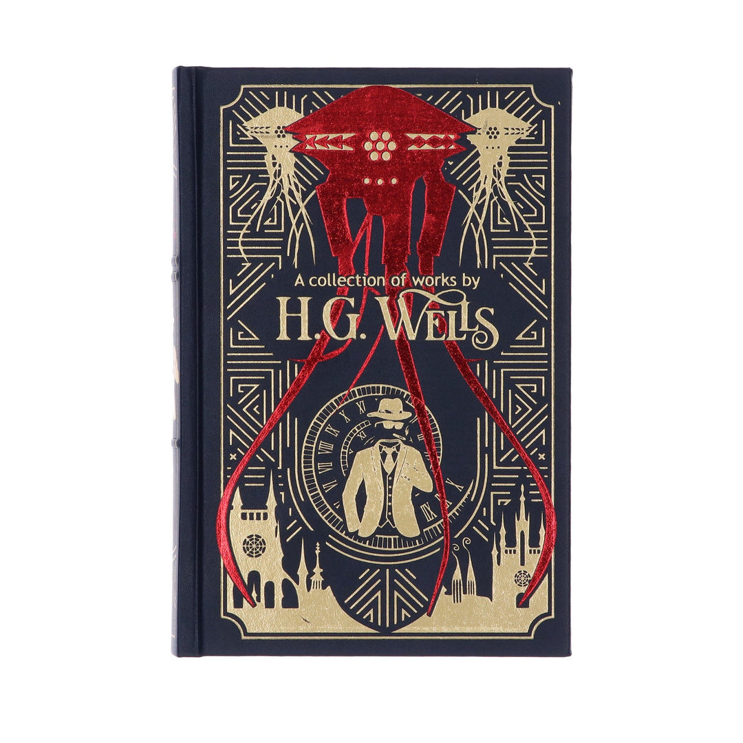A Collection Of Works by H.G. Wells - Fiction - Leather Bound Hardback