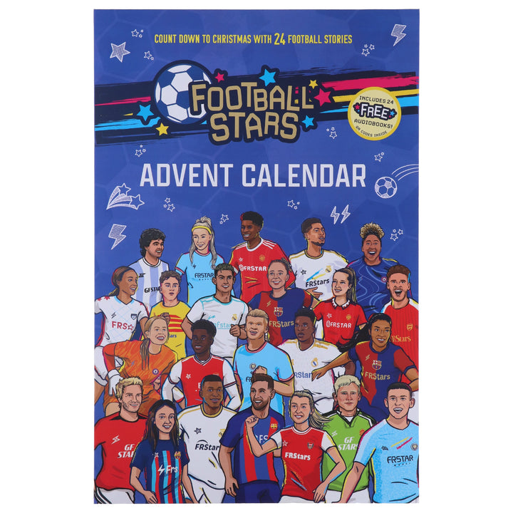 Football Stars Advent Calendar 24 Football Stories and Player Books for Kids by Luke Paton & Harry Meredith - Ages 7-9 - Paperback (Includes 24 Free AudioBooks!)