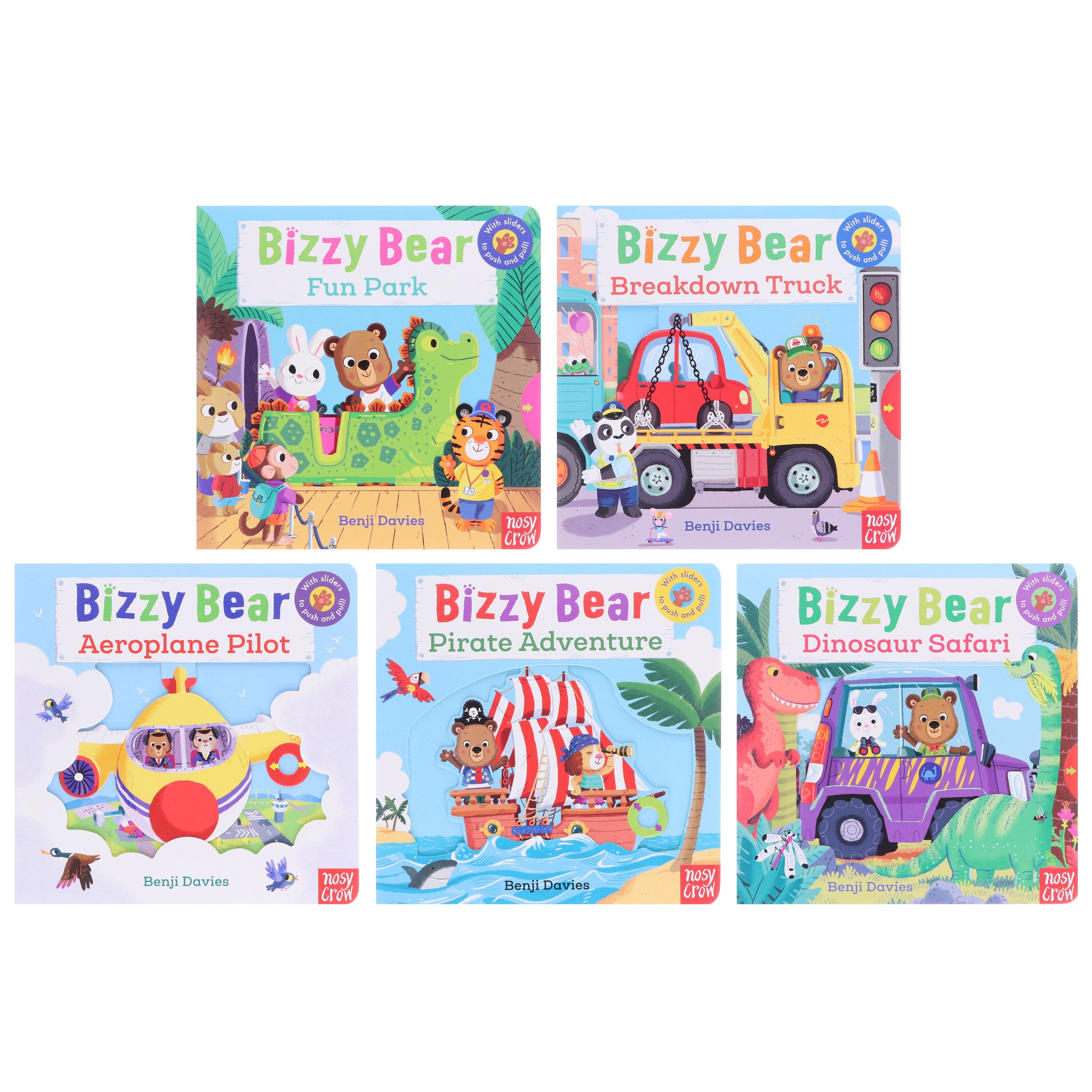 Bizzy Bear Series By Benji Davies 5 Books Collection Set - Ages 0