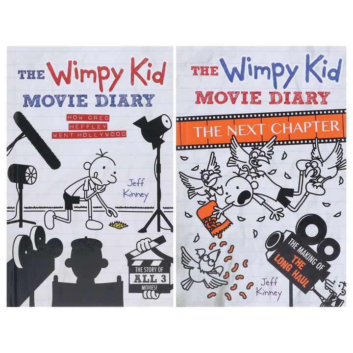 Diary of a Wimpy Kid by Jeff Kinney: Movie Diary Collection 2 Books Set - Ages 7-12 - Hardback