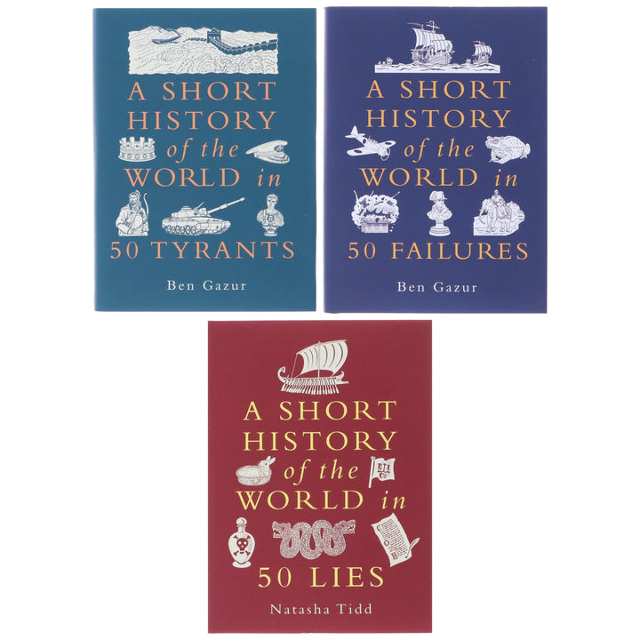 A Short History of the World Series by Ben Gazur & Natasha Tidd 3 Books Collection Set - Non Fiction - Paperback/Hardback