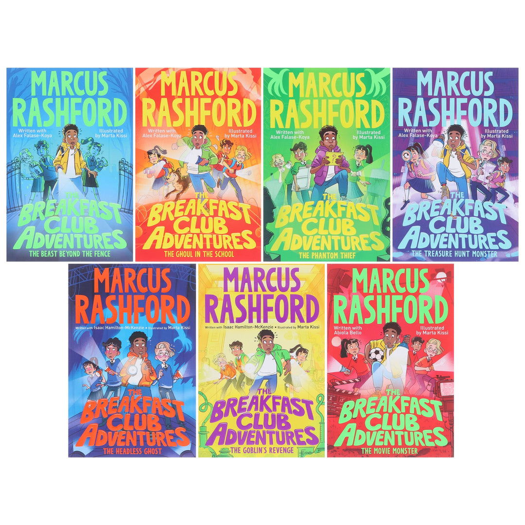 The Breakfast Club Adventures Series By Marcus Rashford Illustrated 7 Books Collection Set - Ages 8-11 - Paperback