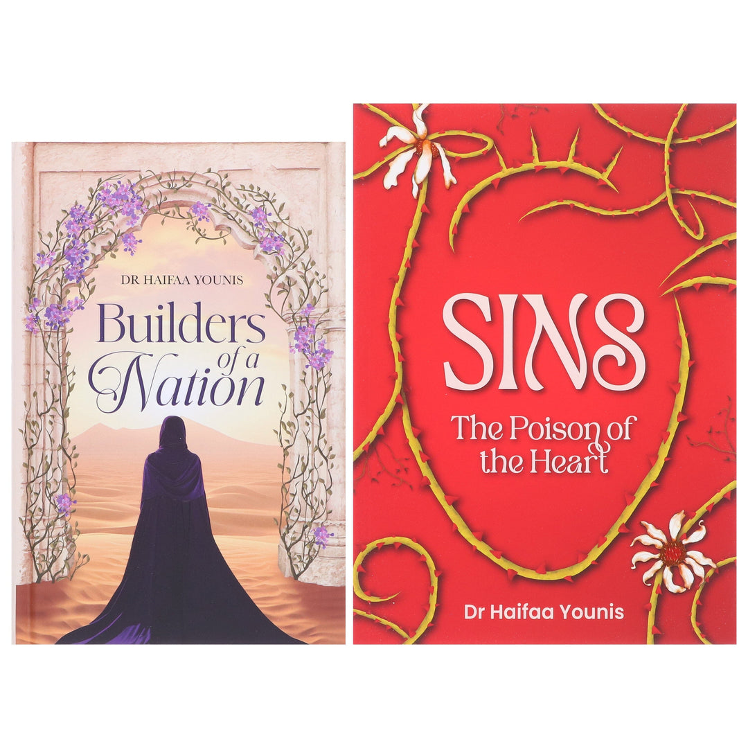 Dr Haifaa Younis 2 Books Collection Set (Sins: Poison of the Heart, Builders of a Nation) - Non Fiction - Paperback/Hardback