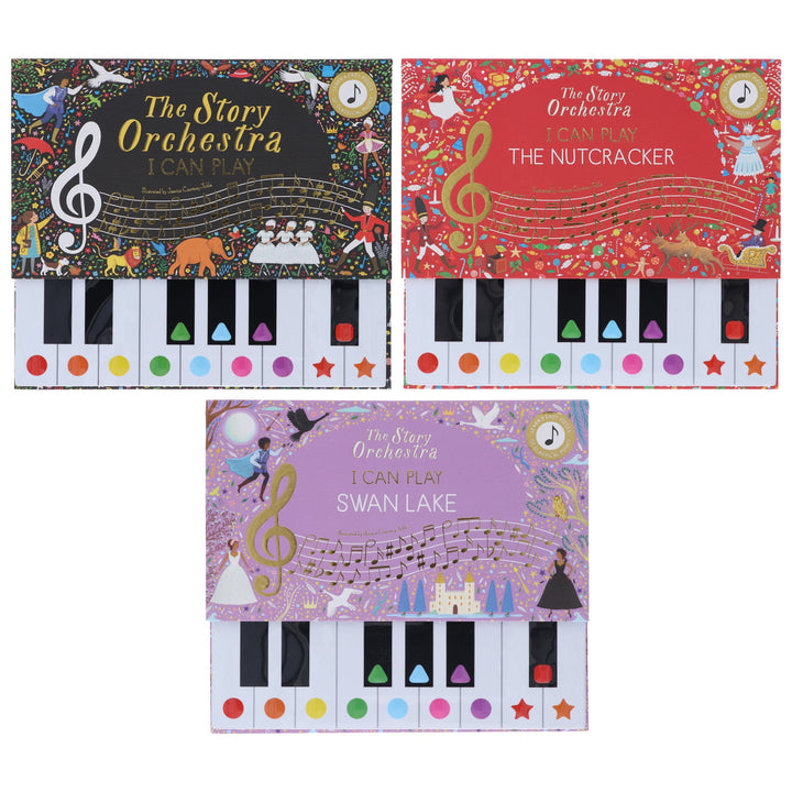 The Story Orchestra Series (I Can Play, The Nutcracker & Swan Lake) Learn 8 Easy Pieces From the Series! 3 Books Collection Set - Ages 4-7 - Hardback