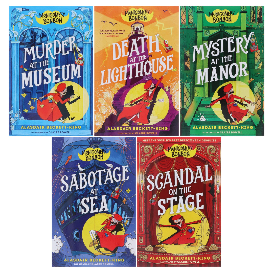 Montgomery Bonbon Series by Alasdair Beckett-King: Illustrated 5 Books Collection Set - Ages 9-12 - Paperback