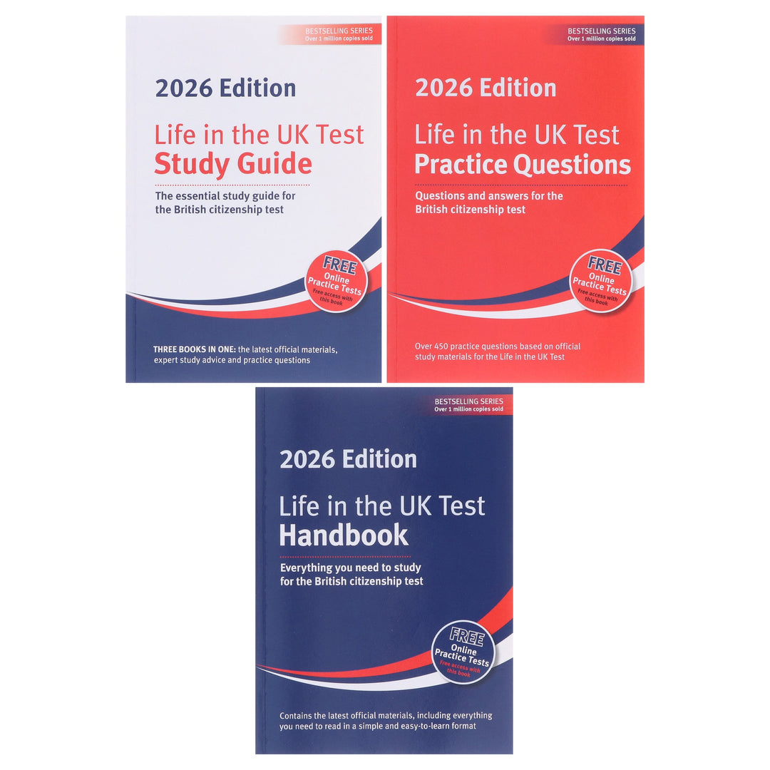 Life in the UK Test 2026 By Henry Dillon and Alastair Smith 3 Books Collection Set - Non Fiction - Paperback
