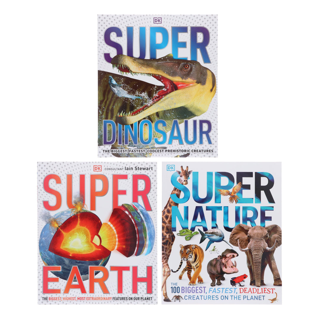 The Super Encyclopedia Collection By DK (Nature, Earth & Dinosaur) 3 Books Collection Set - Ages 9-12 - Paperback