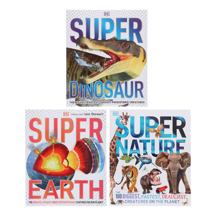 The Super Encyclopedia Collection By DK (Nature, Earth & Dinosaur) 3 Books Collection Set - Ages 9-12 - Paperback