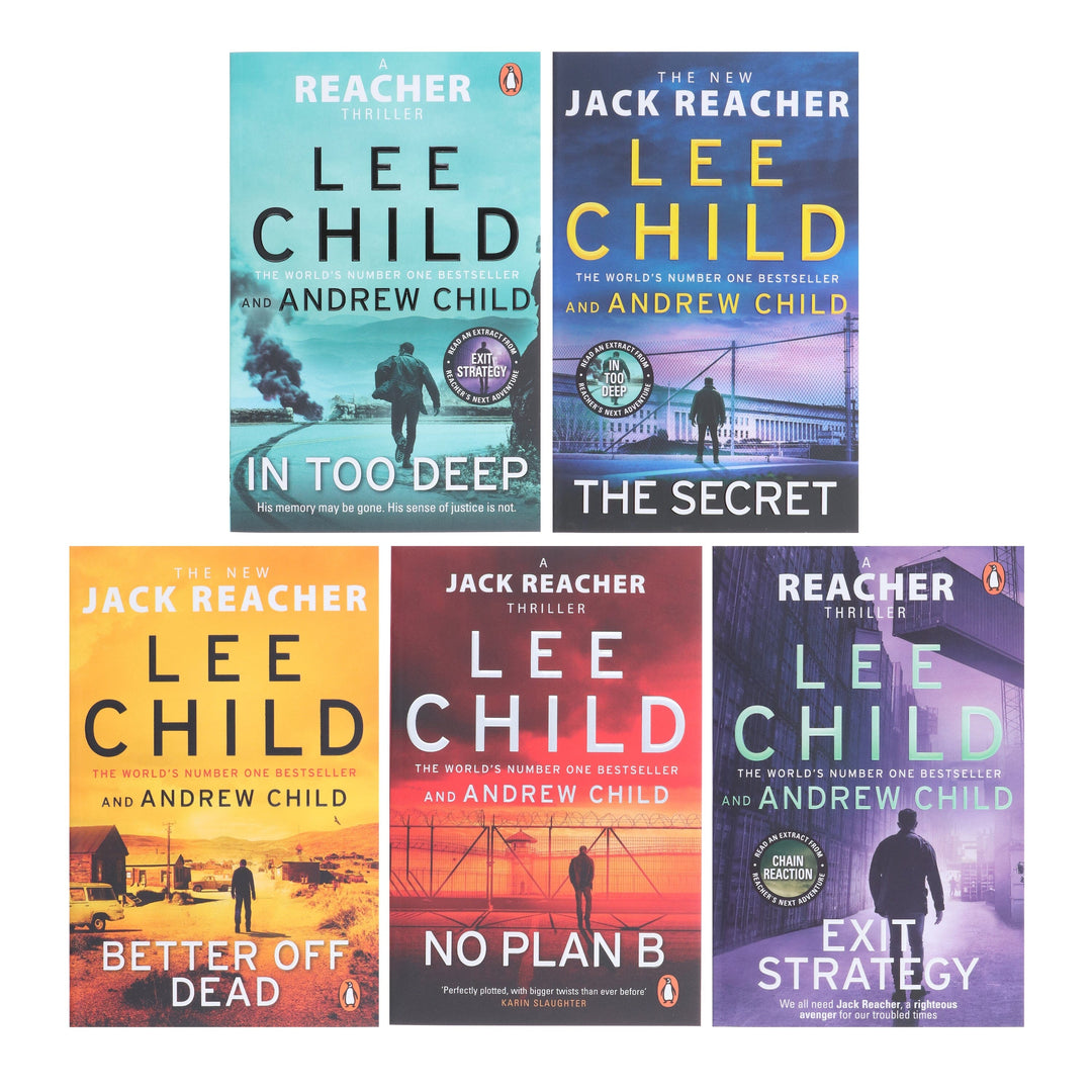 Jack Reacher Series (Books 26-30) by Lee & Andrew Child 5 Books Collection Set - Fiction - Paperback
