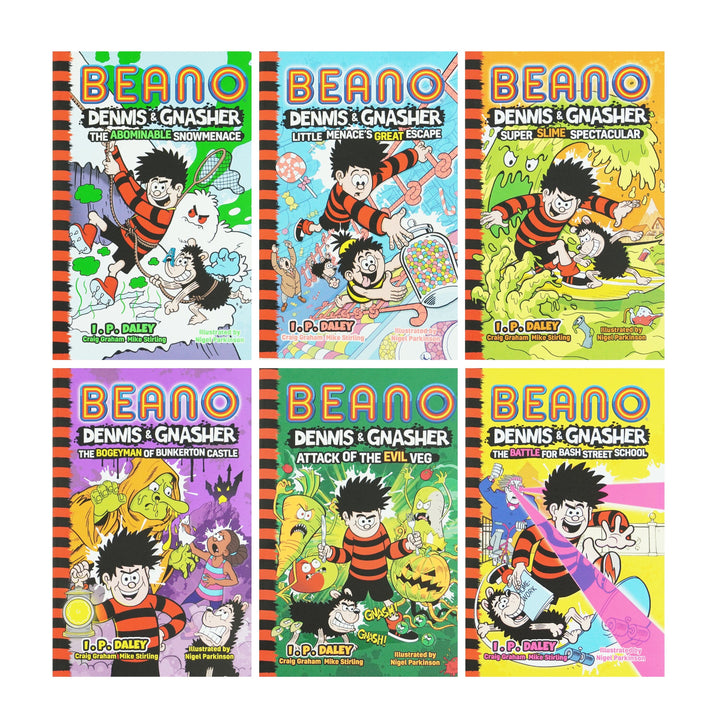 Beano Dennis & Gnasher by I. P. Daley 6 Books Collection Set - Ages 7-10 - Paperback 7-9 HarperCollins Publishers