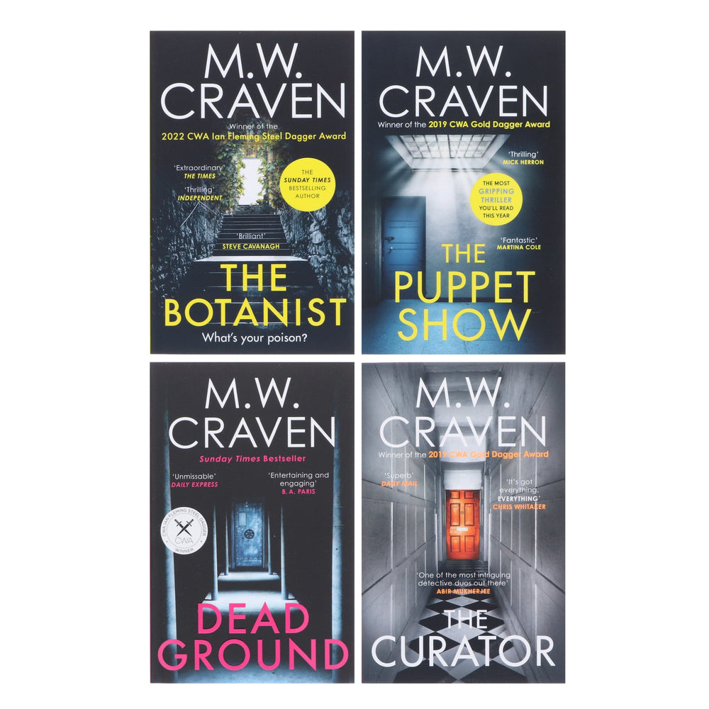 Washington Poe Series By M. W. Craven 4 Books Collection Set - Fiction - Paperback Fiction Constable