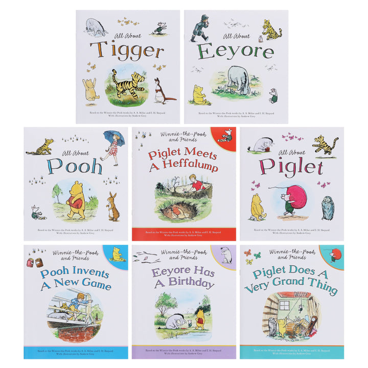 Winnie-the-Pooh and Friends By A.A. Milne & E.H. Shepard 8 Picture Books Collection Set - Ages 2+ - Paperback