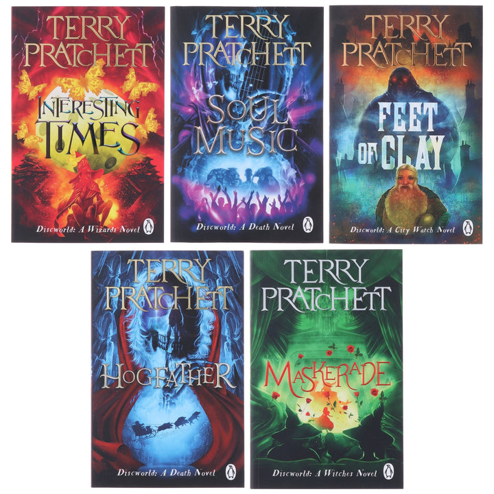 Discworld (Book 16-20) by Terry Pratchett 5 Books Collection Set - Fiction - Paperback
