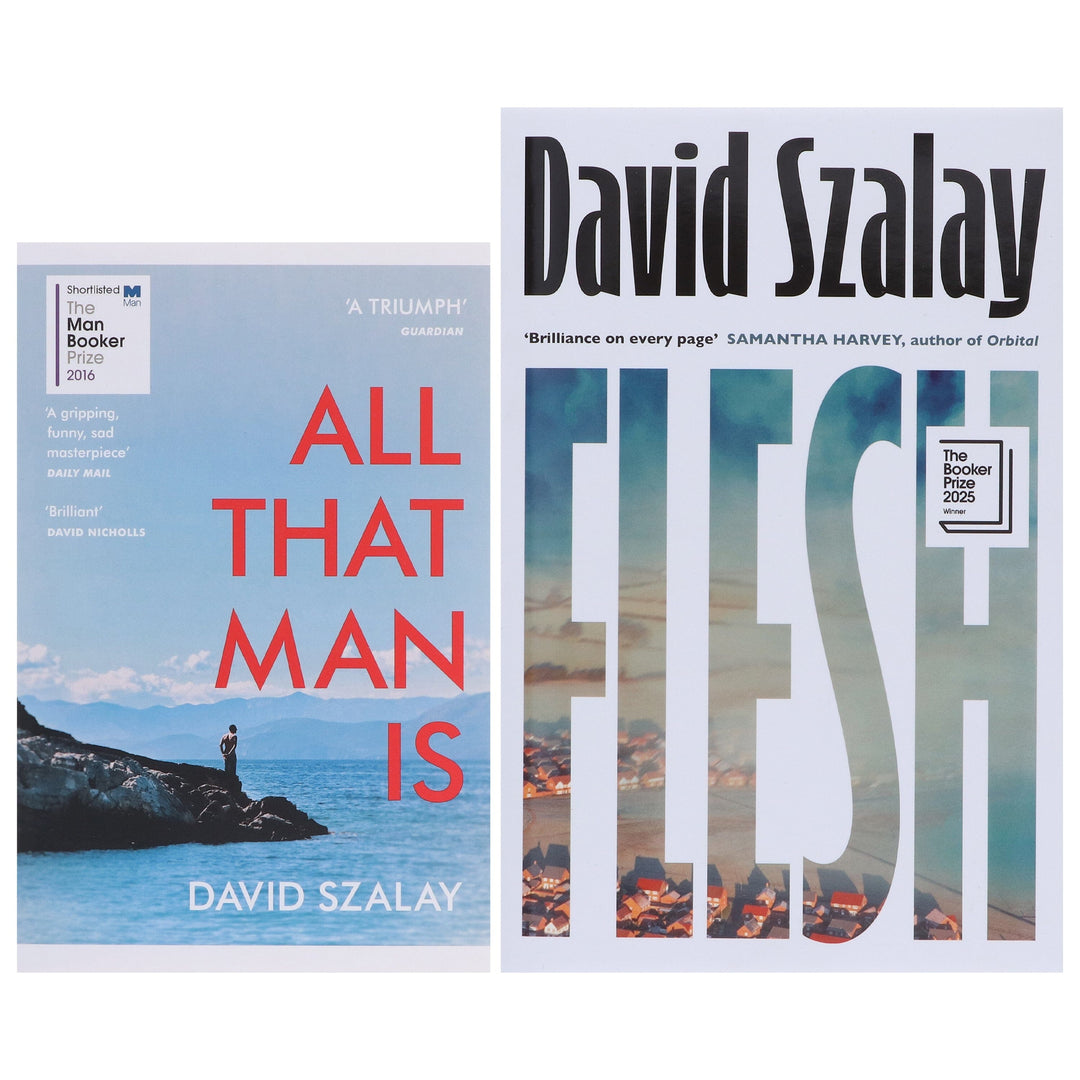 David Szalay Collection (All That Man Is & Flesh) 2 Books Set - Fiction - Paperback/Hardback