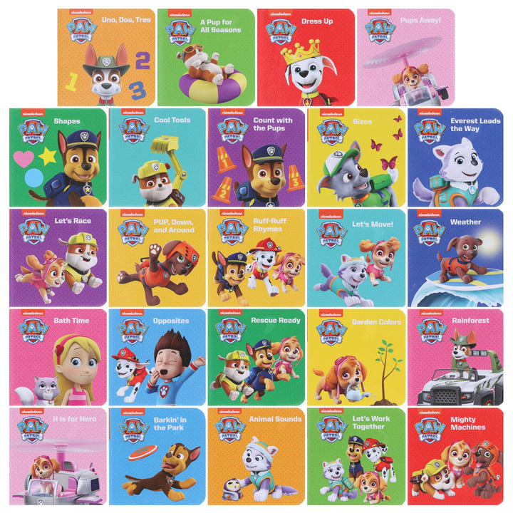 Nickelodeon PAW Patrol Chase, Skye, Marshall, and More! by PI Kids Deluxe 24-Book Set - Ages 0-6 - Board Book