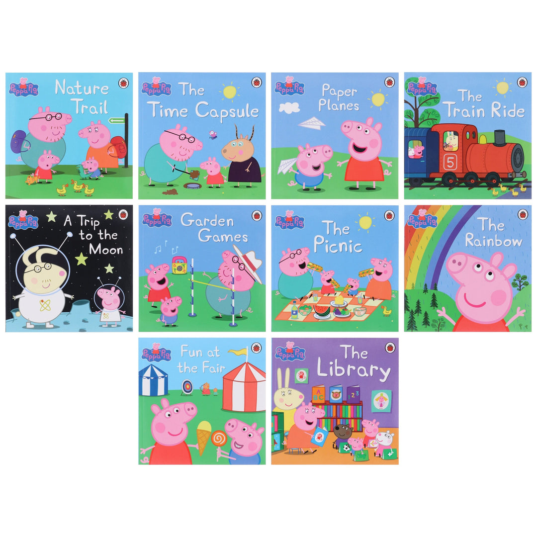 Peppa Pig: Peppa's Awesome Adventures Storybook Collection 10 Books Set - Ages 0-5 - Paperback