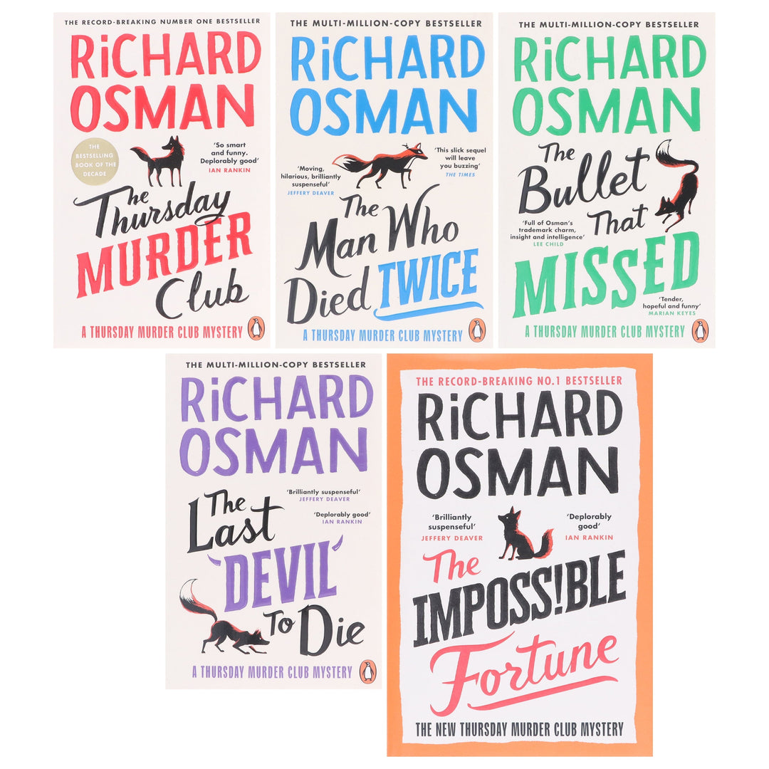 Thursday Murder Club Mysteries By Richard Osman 5 Books Collection Set - Fiction - Paperback/Hardback