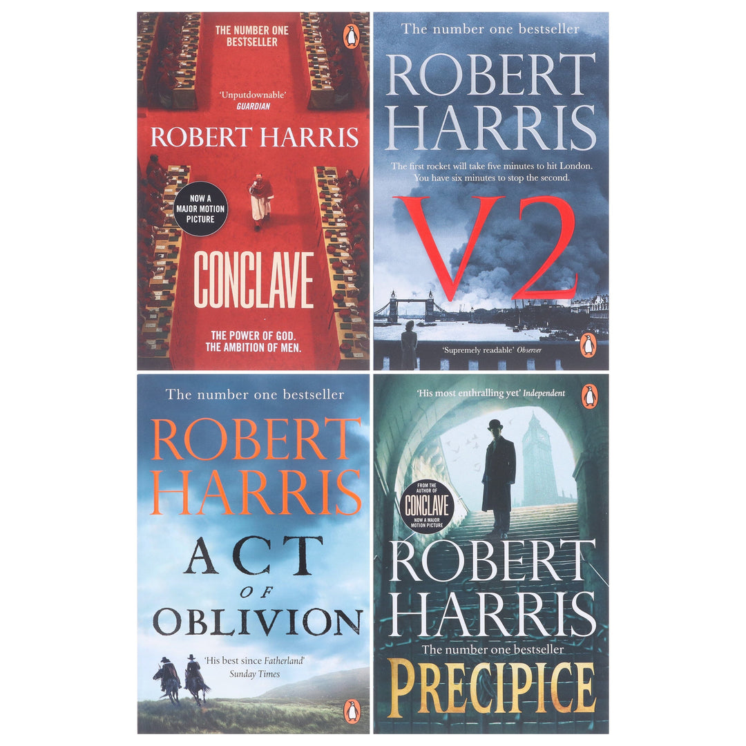Robert Harris Collection (Conclave,V2, Act of Oblivion & Precipice) 4 Books Set - Fiction - Paperback