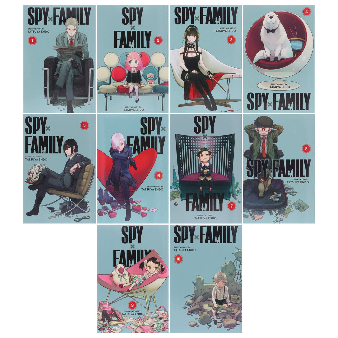 Spy x Family Series by Tatsuya Endo 10 Books Collection Set (Vol 1-10) - Ages 13+ - Paperback
