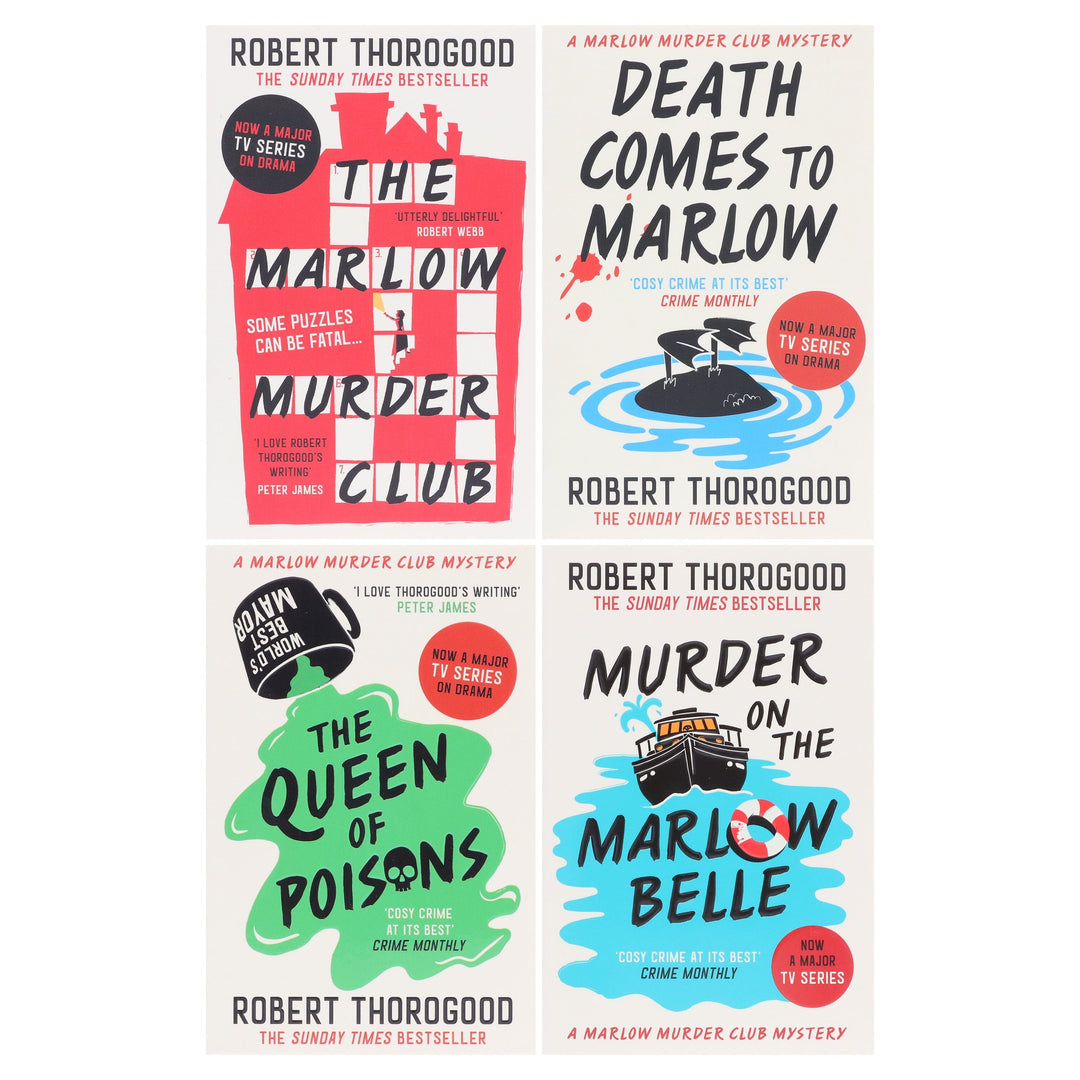 The Marlow Murder Club Mysteries By Robert Thorogood 4 Books Collection  Set - Fiction - Paperback