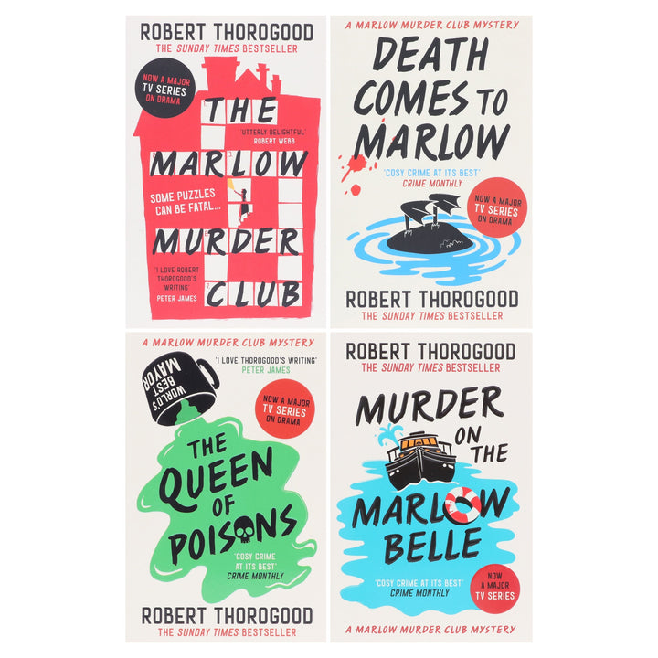 The Marlow Murder Club Mysteries By Robert Thorogood 4 Books Collection  Set - Fiction - Paperback
