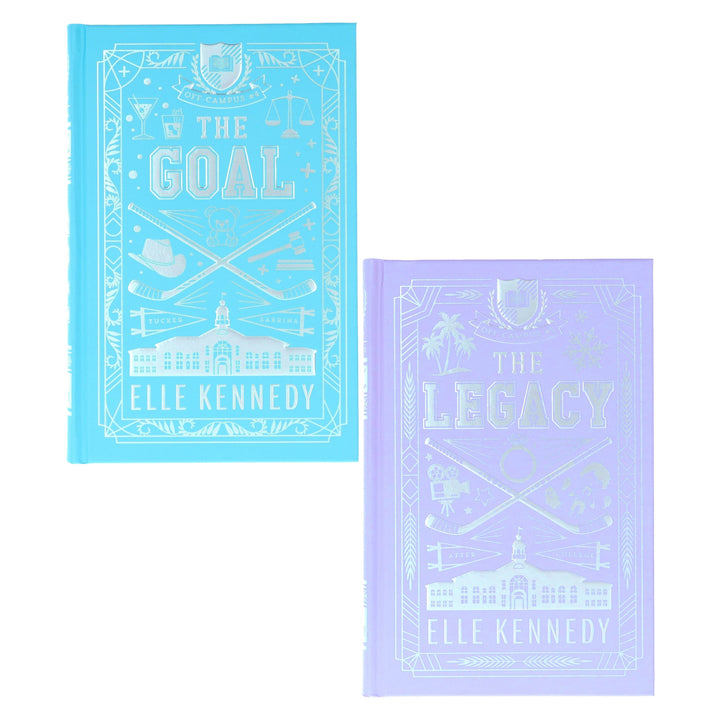 Off-Campus (Book 4&5) by Elle Kennedy 2 Books Collector's Edition Set - Fiction - Sprayed Edges Hardback