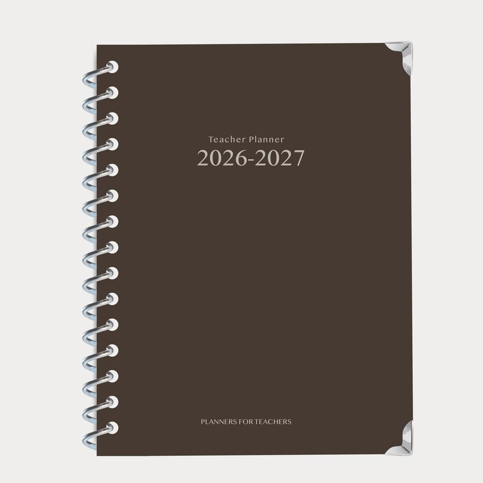 Teacher Planner 2026-2027 - Cocoa Edition - Spiral Bound Hardback