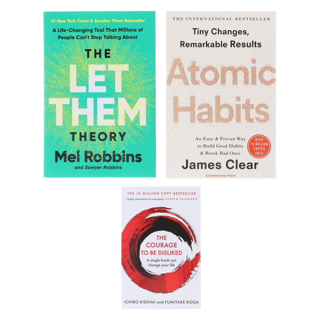 The Let Them Theory, Atomic Habits & The Courage To Be Disliked 3 Books Collection Set - Non Fiction - Paperback/Hardback