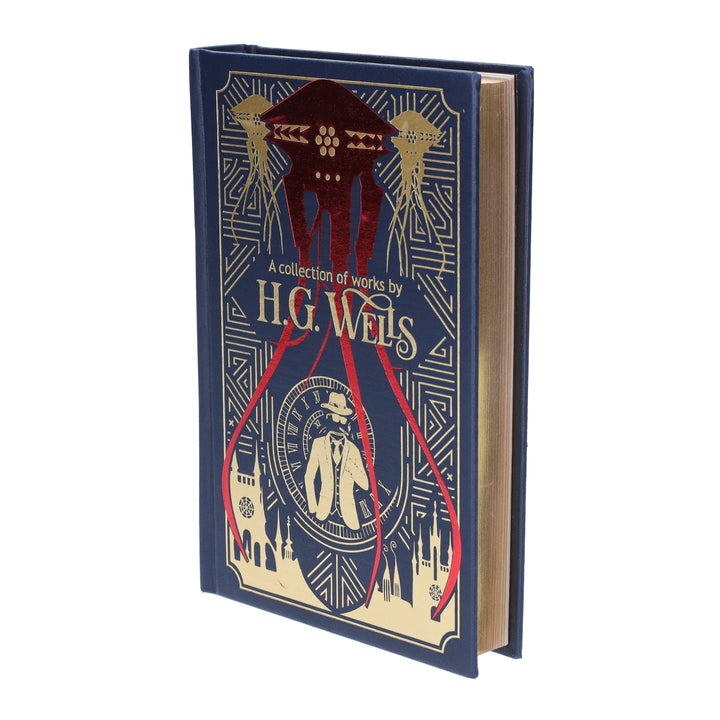 A Collection Of Works by H.G. Wells - Fiction - Leather Bound Hardback