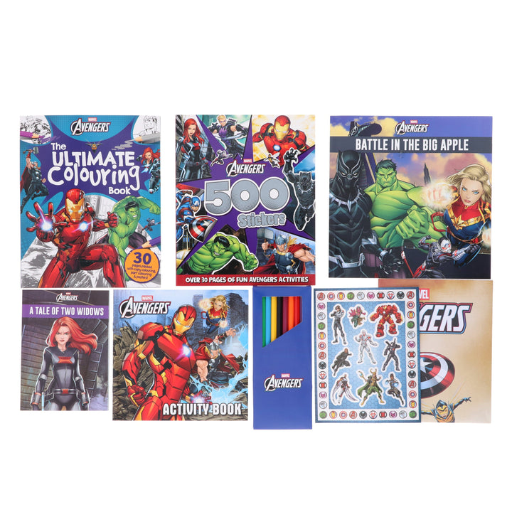 Marvel Avengers Activity Selection Box with over 600 Stickers - Ages 3+ - Paperback