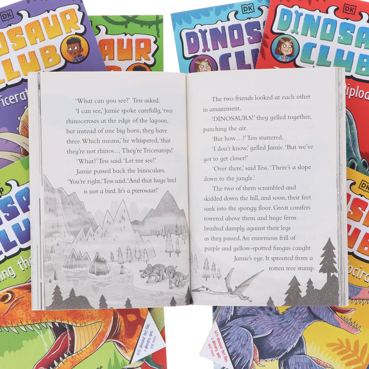Dinosaur Club Series by Rex Stone (Book 1-10) Collection 10 Books Set - Age 5-7 - Paperback