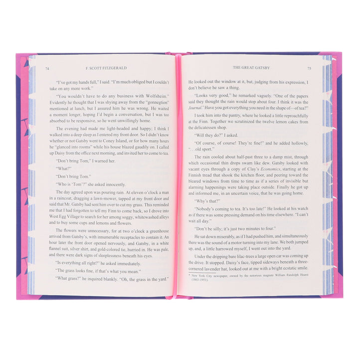 The Great Gatsby by F. Scott Fitzgerald - Fiction- Sprayed Edges Hardback