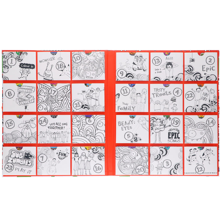 Tom Gates Advent Calendar: Christmas Countdown With 24 Story and Activity Books - Ages 8+ - Hardcover