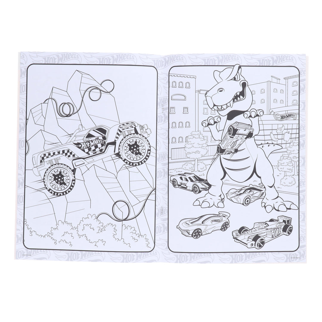 HotWheels 5 Sticker & Colouring Activity Books Set - Ages 3+ - Paperback