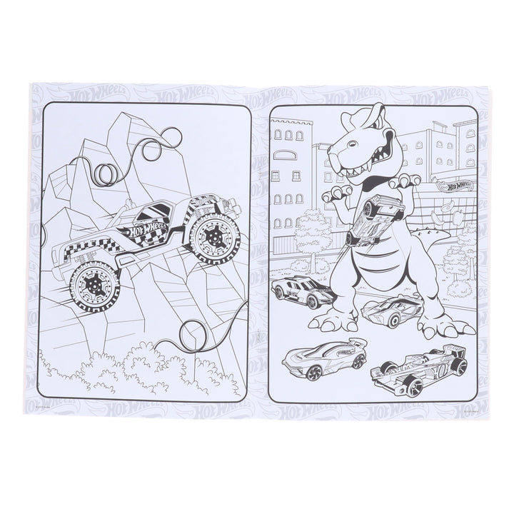 HotWheels 5 Sticker & Colouring Activity Books Set - Ages 3+ - Paperback