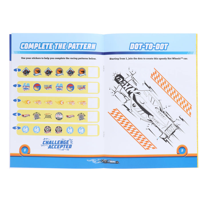 HotWheels 5 Sticker & Colouring Activity Books Set - Ages 3+ - Paperback