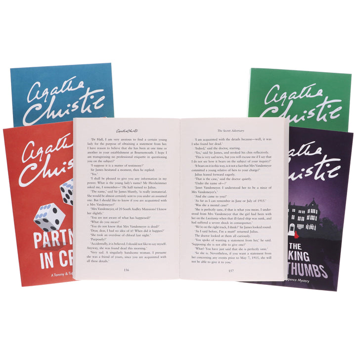 A Tommy and Tuppence Mystery Series by Agatha Christie 5 Books Collection Set - Fiction - Paperback