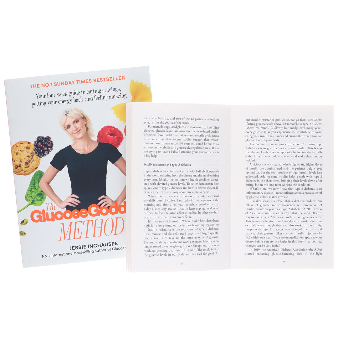 Glucose Revolution & The Glucose Goddess Method By Jessie Inchauspe 2 Books Collection Set- Non Fiction - Paperback
