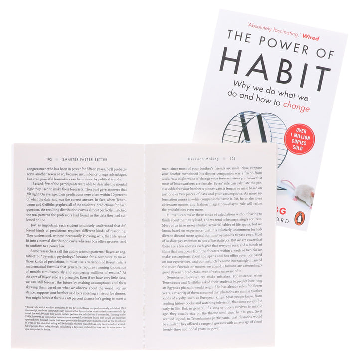 Smarter Faster Better & The Power of Habit: By Charles Duhigg 2 Books Collection Set - Non Fiction - Paperback