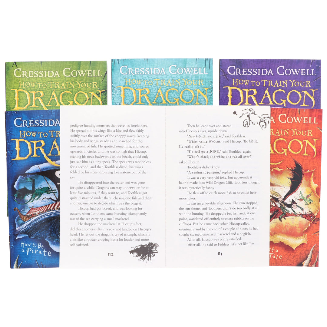 How To Train Your Dragon 6 Books Collection 1 to 6 by ‎Cressida Cowell - Ages 9-14 - Paperback