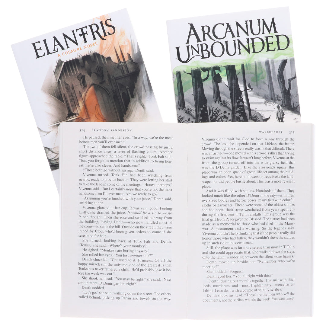 Brandon Sanderson Collection (Arcanum Unbounded, Elantris & Warbreaker) 3 Books Set - Fiction - Paperback