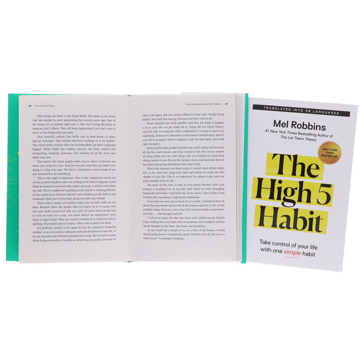 The Let Them Theory & The High 5 Habit by Mel & Sawyer Robbins 2 Books Collection Set - Non Fiction - Paperback/Hardback