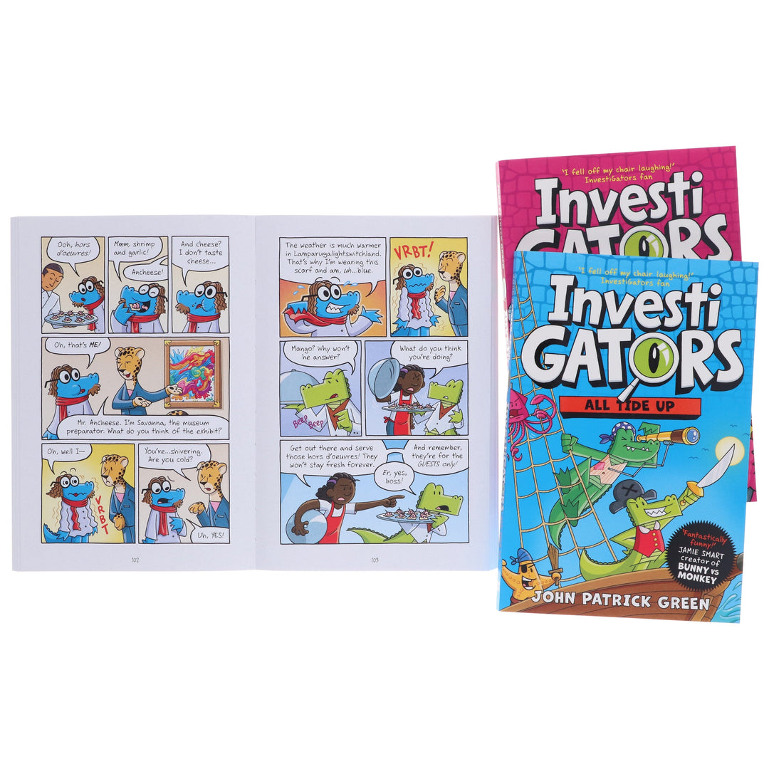 InvestiGators Series Books (6-8) by John Patrick Green 3 Books Collection Set - Ages 7-9 - Paperback