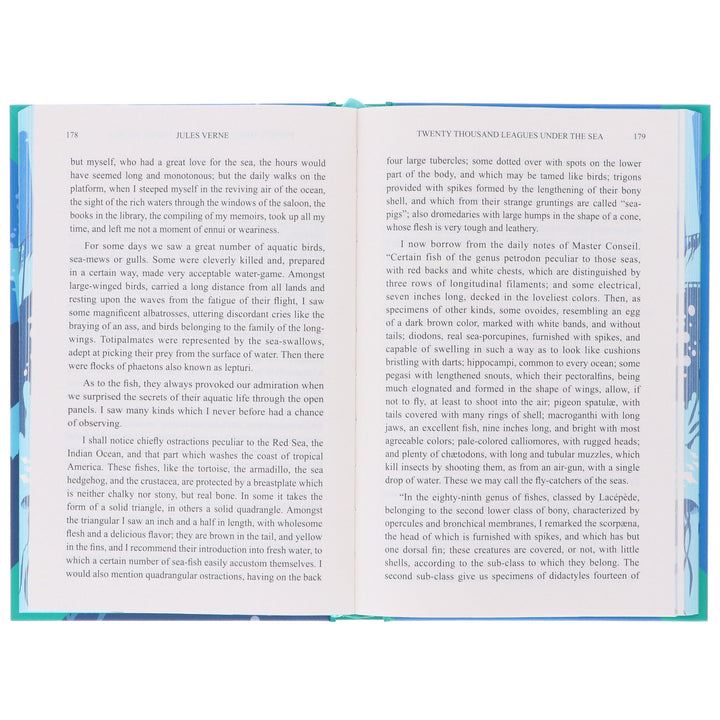 Twenty Thousand Leagues Under the Sea by Jules Verne - Fiction - Sprayed Edges Hardback
