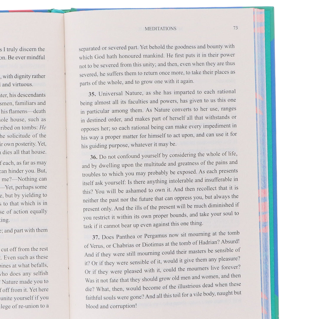 Meditations by Marcus Aurelius - Non Fiction - Sprayed Edges Hardback