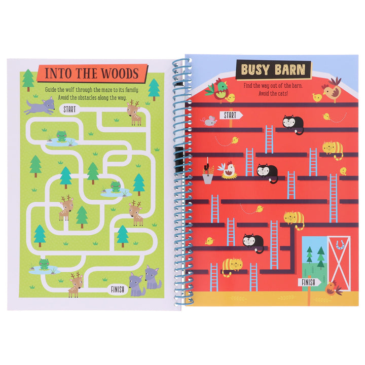 Wipe Clean: Kids' Holiday Travel Pack Assortment 3 Activity Books Collection Set - Ages 4+ - Paperback